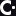 favicon at 16 px on ink, 5× zoom